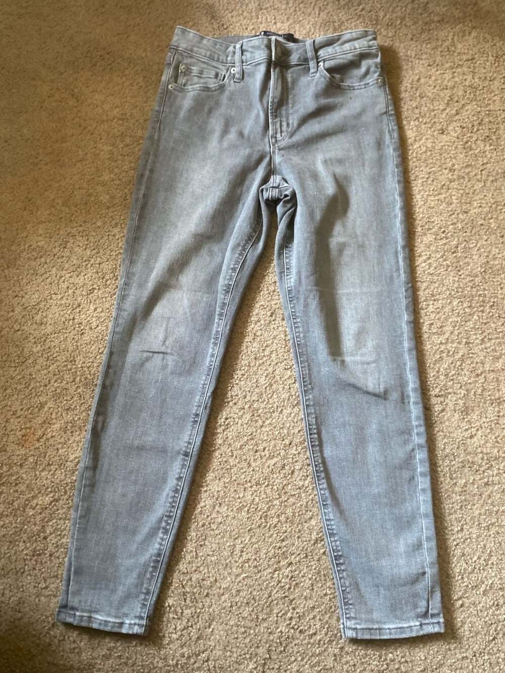 Gap High Rise Universal Legging Size 8/29R Grey Denim Jeans